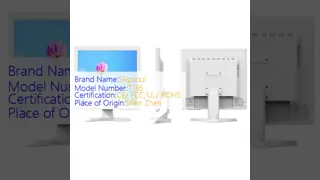 White Medical LCD Monitor HD Computer 18.5 Inch LED Monitor Wall Mounted