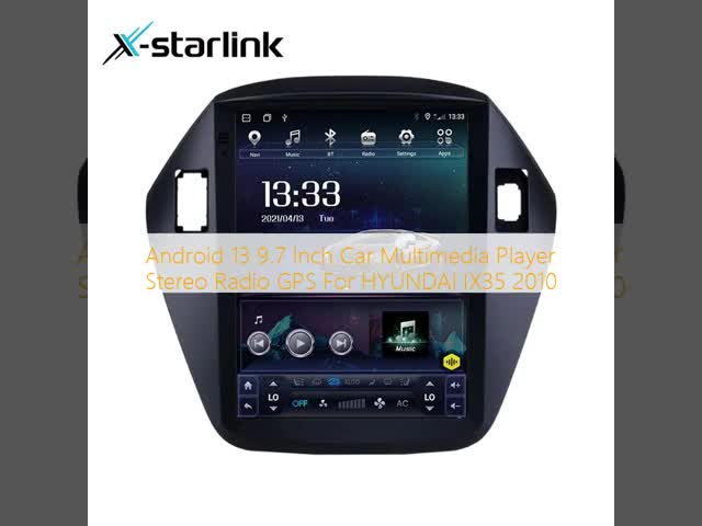 Android 13 9.7 Inch Car Multimedia Player Stereo Radio GPS For HYUNDAI IX35 2010