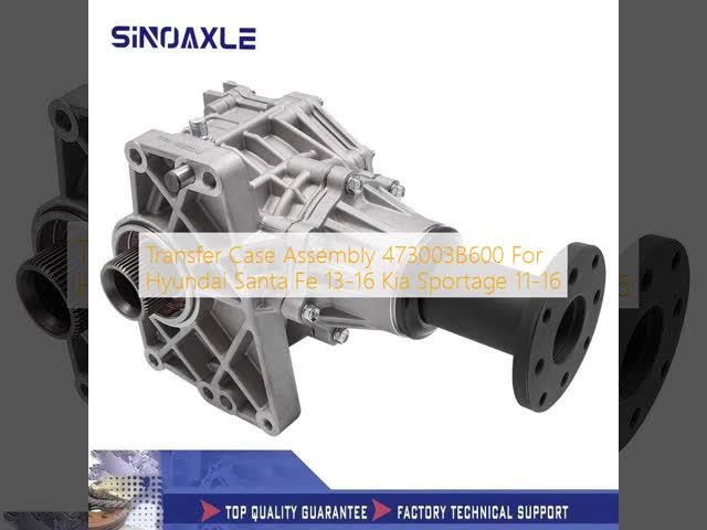 Transfer Case Assembly 473003B600 with Metal + Rubber Construction and 1 Year Warranty for Hyundai Santa Fe Kia Sportage
