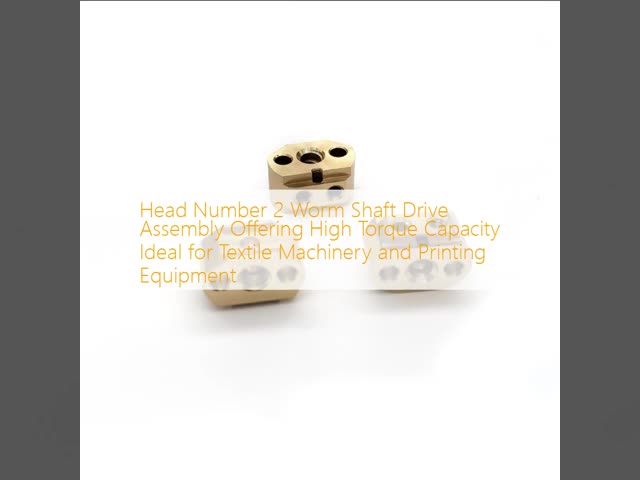 Head Number 2 Worm Shaft Drive Assembly Offering High Torque Capacity Ideal for Textile Machinery and Printing Equipment
