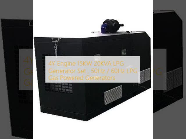 4Y Engine 15KW 20KVA LPG Generator Set , 50Hz / 60Hz LPG Gas Powered Generators