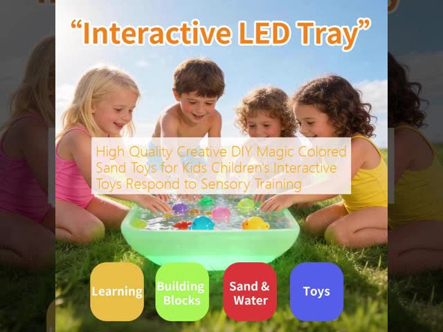 High Quality Creative DIY Magic Colored Sand Toys for Kids Children's Interactive Toys Respond to Sensory Training