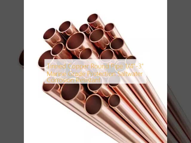 Tinned Copper Round Pipe 1/4