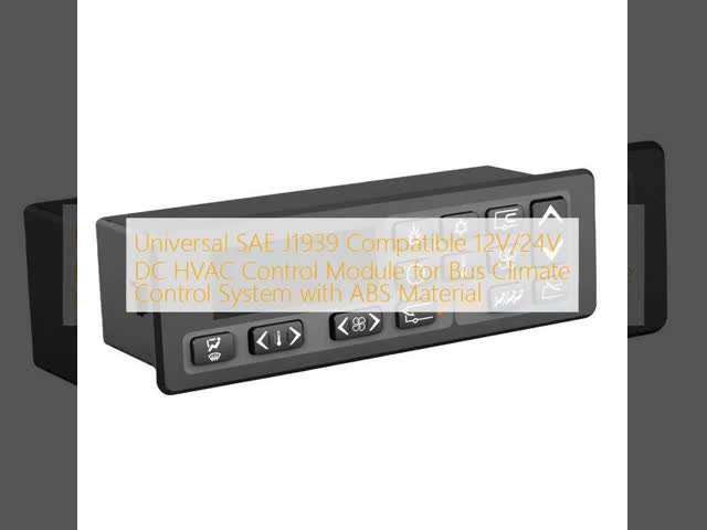 Universal SAE J1939 Compatible 12V/24V DC HVAC Control Module for Bus Climate Control System with ABS Material