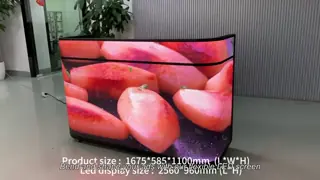 Flexible Creative LED Screen For Any Shape Advertising Media Cultural Tourism