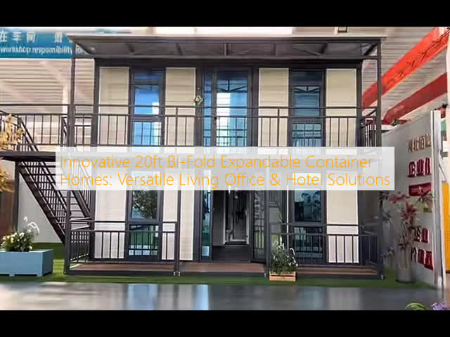 20ft Bi-Fold Expandable Container House with Steel Structure Frame for Versatile Modular Living