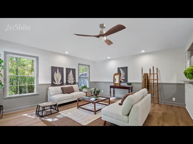 52 Inch Low Noise Anti Corrosion Color Changing Ceiling Fan with LED Light and Remote Control