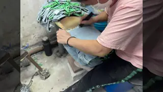 Blue-white ripped denim shorts