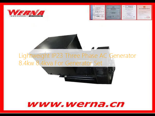 Lightweight IP23 Three Phase AC Generator 8.4kw 8.4kva For Generator Set