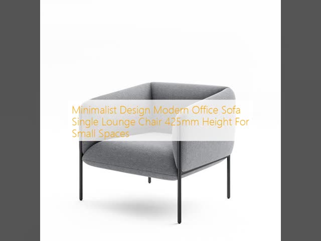 Minimalist Design Modern Office Sofa Single Lounge Chair 425mm Height For Small Spaces