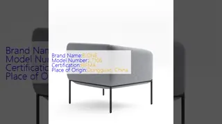 Minimalist Design Modern Office Sofa Single Lounge Chair 425mm Height For Small Spaces