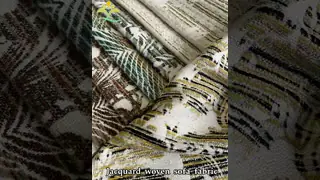 100% Polyester 430gsm Jacquard Woven Sofa Fabric