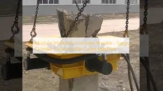Modular Hydraulic Concrete Breaker , Sany Cylinder Crushing Pile Cutter Machine