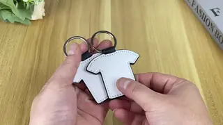 Personalized Sublimation Blank Leather Keychain Pendant