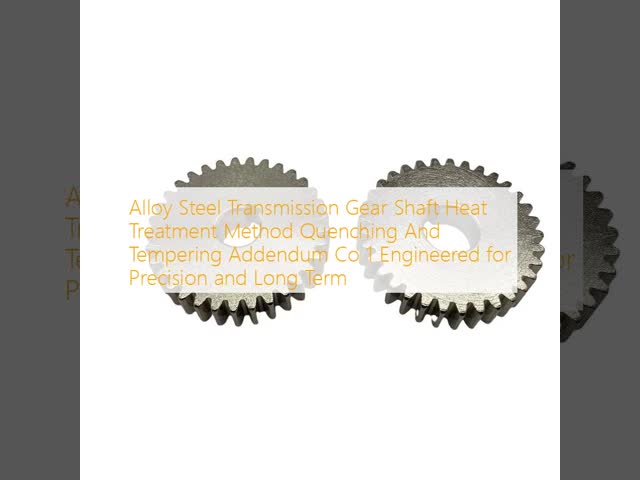 Alloy Steel Transmission Gear Shaft Heat Treatment Method Quenching And Tempering Addendum Co 1 Engineered for Precision and Long Term