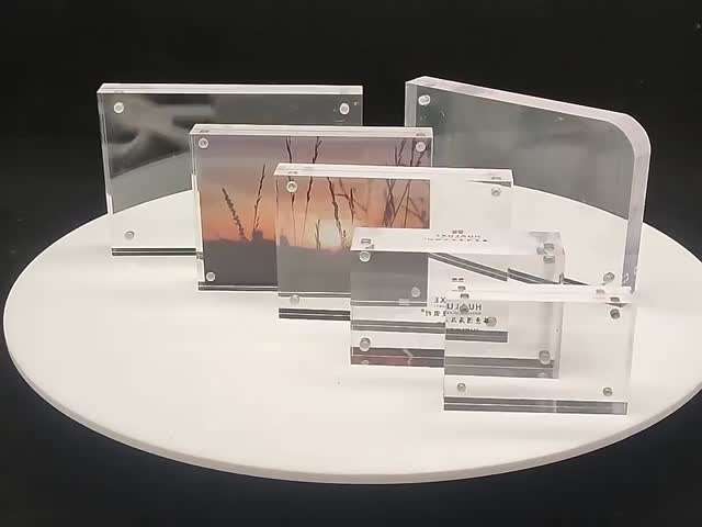 UV Resistant Acrylic Photo Frame Customized Logo Personalization Option