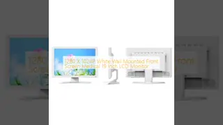 1280 X 1024P White Wall Mounted Front Screen Medical 19 Inch LCD Monitor