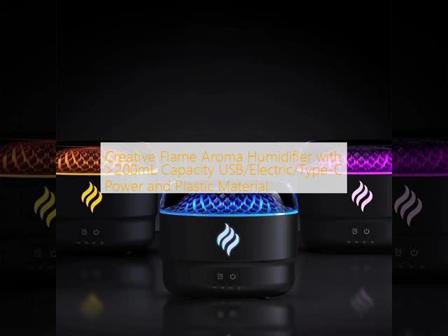 Plastic Material Creative Flame Aroma Humidifier USB Essential Oil Fragrance Diffuser