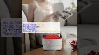 Plastic Material Creative Flame Aroma Humidifier USB Essential Oil Fragrance Diffuser