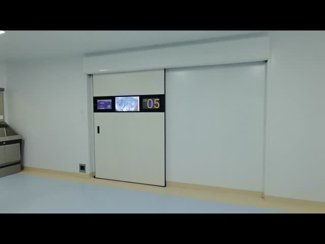 Blue Ivory Green Cleanroom Glass Door Customized Hospital Sliding Glass Doors