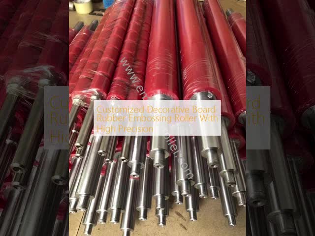 Customized Decorative Board Rubber Embossing Roller With High Precision