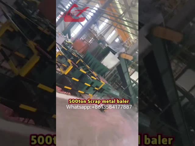 500ton high press force Scrap Metal Baling Press machine for copper sawdust