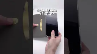 Oxford Fabric Flip Wallet Phone Case Wear Resistant OEM with Built In Kickstand