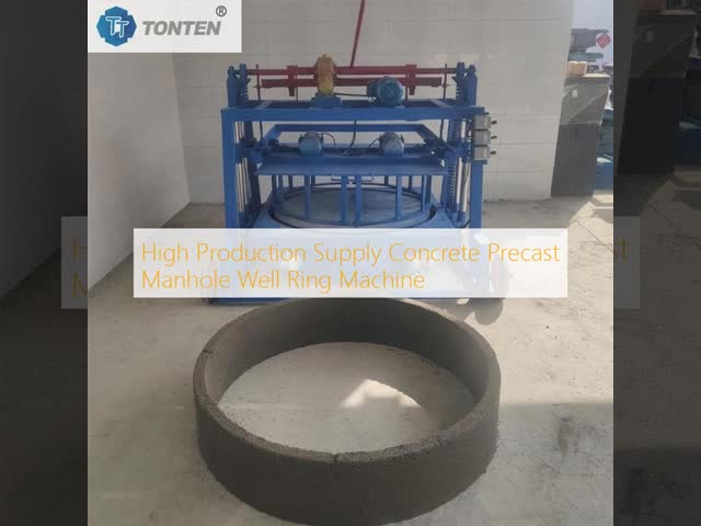 High Production Supply Concrete Precast Manhole Well Ring Machine