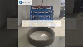 High Production Supply Concrete Precast Manhole Well Ring Machine
