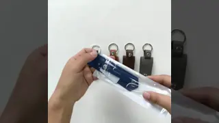 Custom Leather Key Chain Sublimation Metal Keychain With Printable Aluminum Sheet