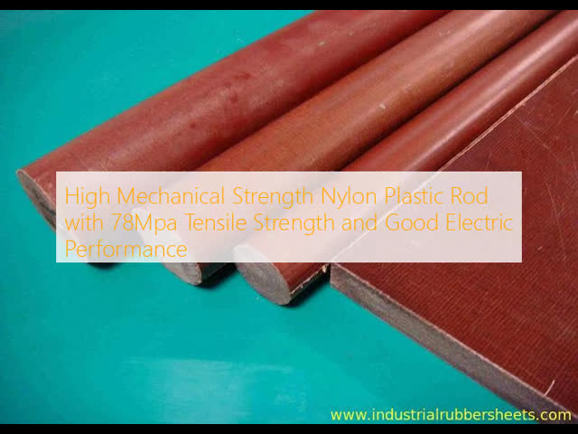 Smooth Nylon Plastic Rod with 10KV Breakdown Voltage and 78Mpa Tensile Strength