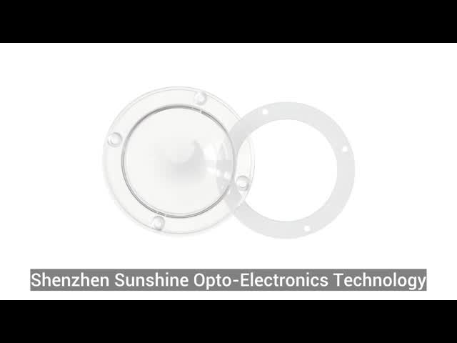 Company Custom PC Material 120 Degree led light Lens Cover 90MM Diameter