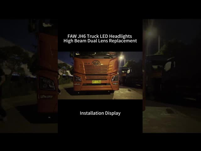 FAW JH6 Truck LED Headlights High Beam Dual Lens Replacement 3711015-DY799 3711020-DY799