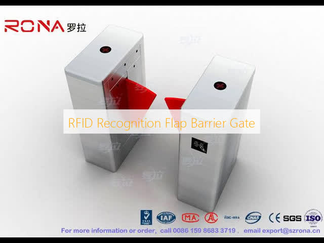 RFID Recognition Flap Barrier Gate