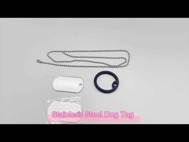 Personalized Blank Stainless Steel ID Metal Dog Tags Name Tag Sublimation Dog Tag Blanks