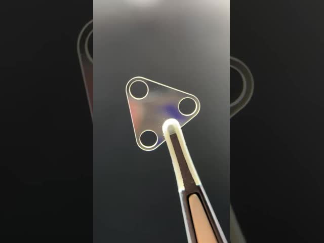 Custom Sapphire Through-Hole Plate (Shaped Multi-Hole Sapphire Window)