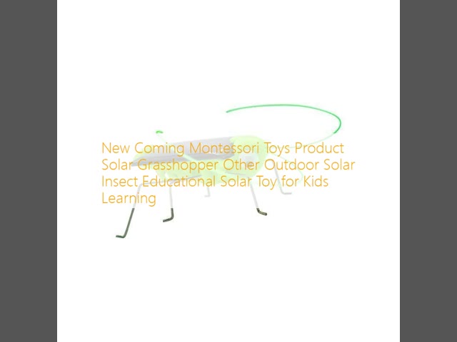 New Coming Montessori Toys Product Solar Grasshopper Other Outdoor Solar Insect Educational Solar Toy for Kids Learning