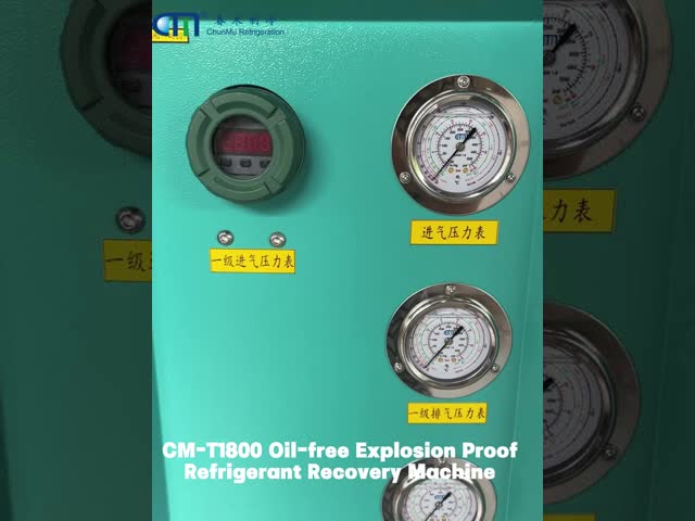 Refrigerant Recycling Recovery Machine With Suitable For Various Refrigerants Without Cross Contamination