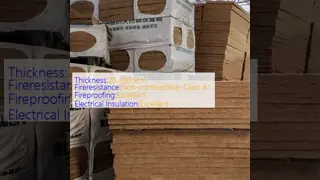 Rigid Rockwool Board with Temperature Resistance -268℃ to 650℃, Thermal Conductivity 0.035-0.045 W/m·K, and Non-combustible Class A1 Fire Resistance