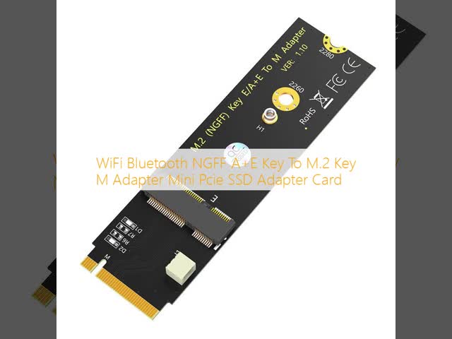 WiFi Bluetooth NGFF A+E Key To M.2 Key M Adapter Mini Pcie SSD Adapter Card