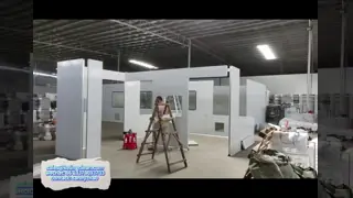 Quick Assembly And Disassembly Modular Cleanroom with 99.99%@0.3um HEPA Filtration and 300LUX Purification Light