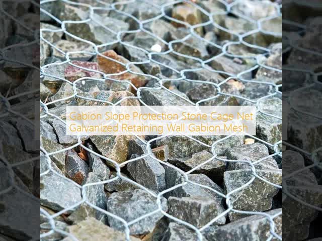 Gabion Slope Protection Stone Cage Net Galvanized Retaining Wall Gabion Mesh