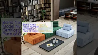 Modern Simple Frameless Square Sponge Sofa Compressed Cube Modular Sectional Bed for Villa Vacuum Combination