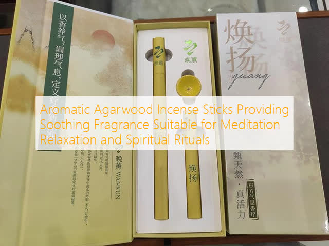 Handcrafted Agarwood Incense Sticks with Long-Lasting Fragrance Ideal for Meditation and Relaxation