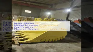 Customized Heavy Duty Rock Bucket Excavator Spade Nose Customized 1.4 1.6 3 CBM Construction Equipment Parts Supplier