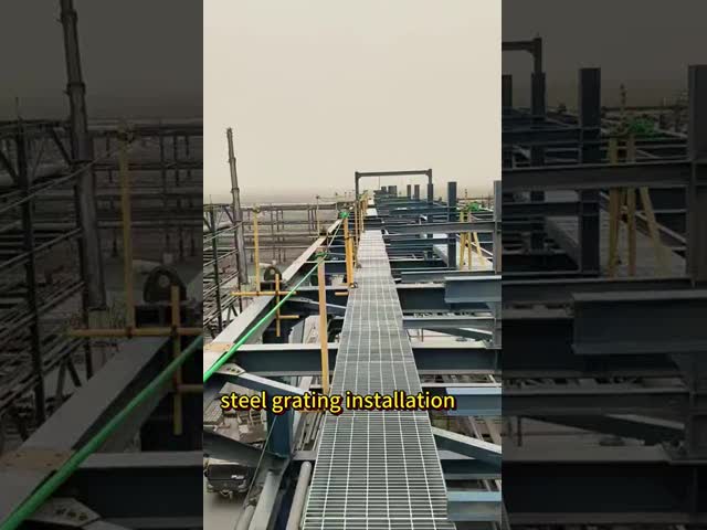 Hot Dip Galvanized Steel Grating Catwalk Grating For Chemical Plant G40/5