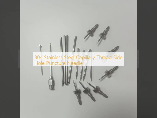 304 Stainless Steel Capillary Thread Side Hole Puncture Needle