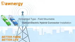 Embedded Type - Field Mountable Optical-Electric Hybrid Connector
