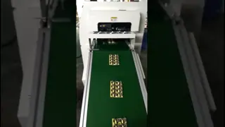 Dip Line Small PCB Belt Conveyor Assembly For Wave Solder Outfeed