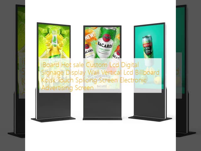 Custom LCD Digital Signage with 3840*2160 Resolution 500 Nits Brightness and SDK Function for Indoor Outdoor Advertising